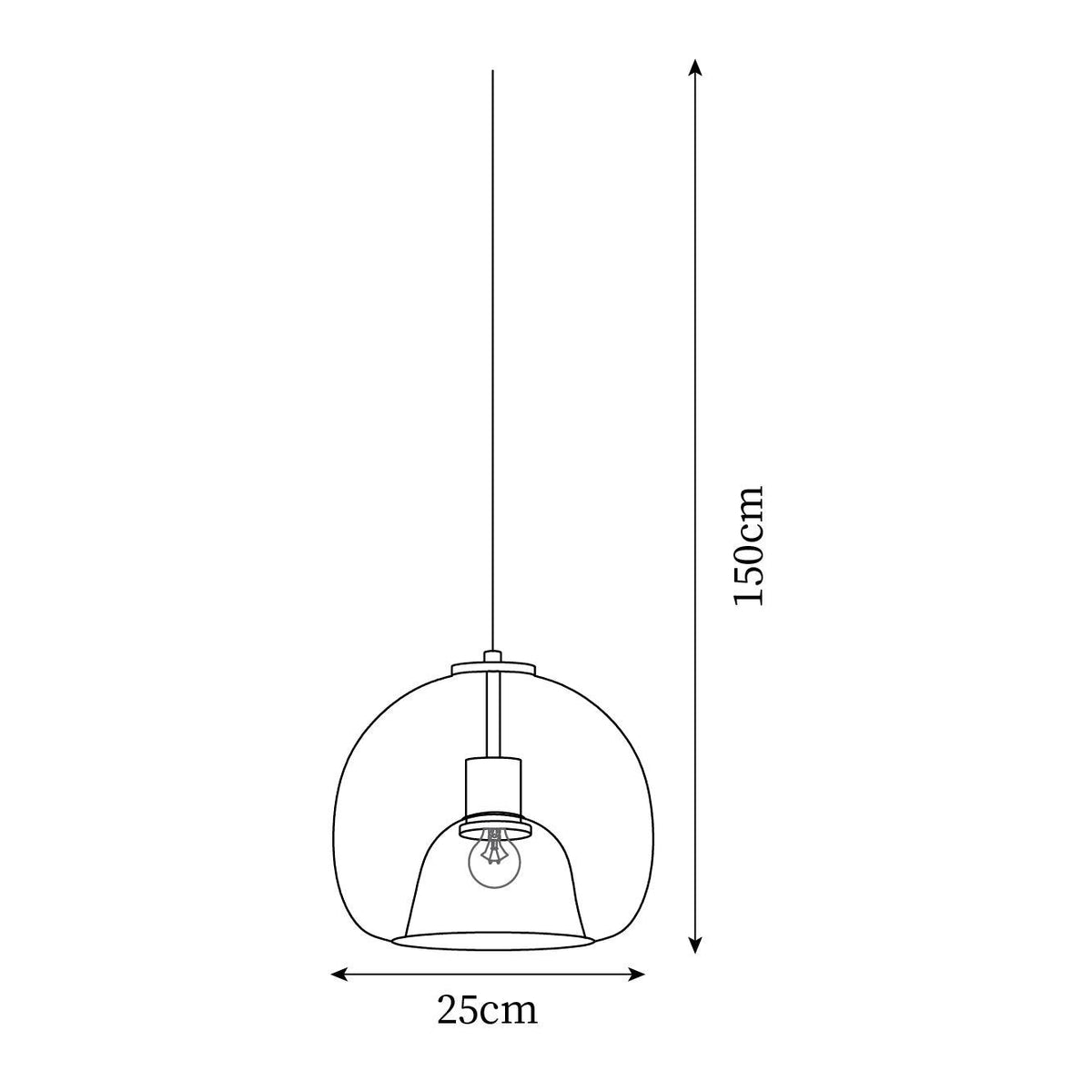 Modern Interiors Glass Dimmable Pendant Light