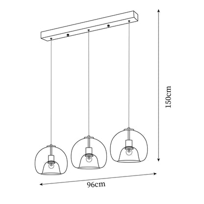 Modern Interiors Glass Dimmable Pendant Light