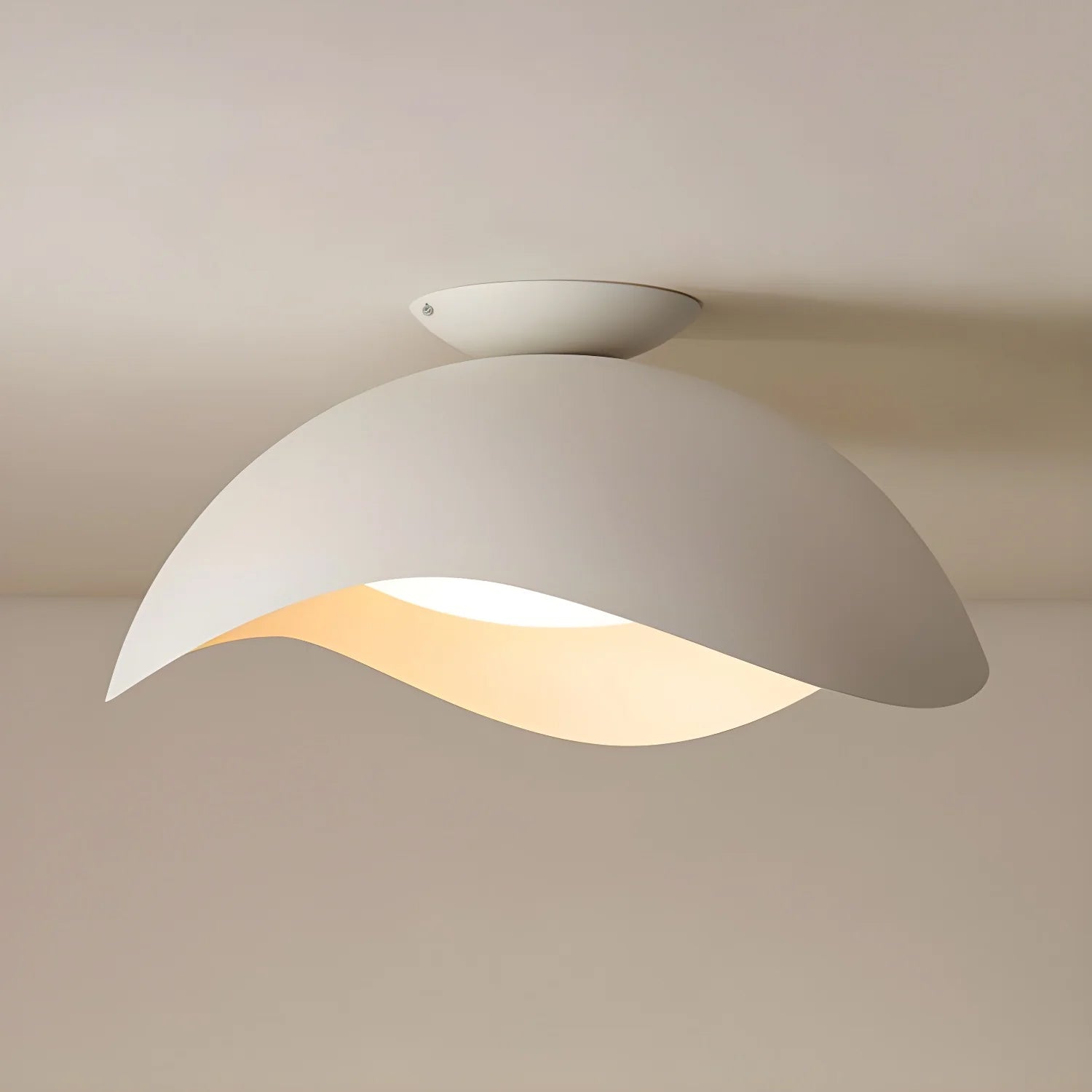 Ambient Sculptural Light Wave Ceiling
