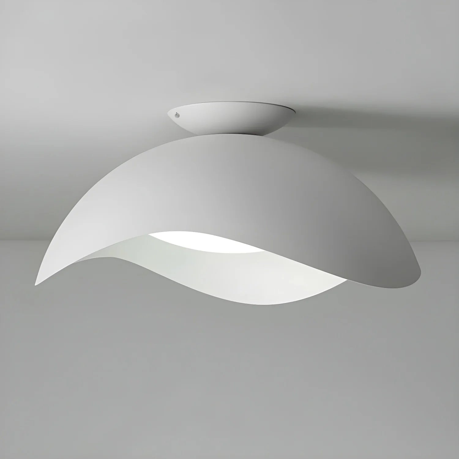 Ambient Sculptural Light Wave Ceiling