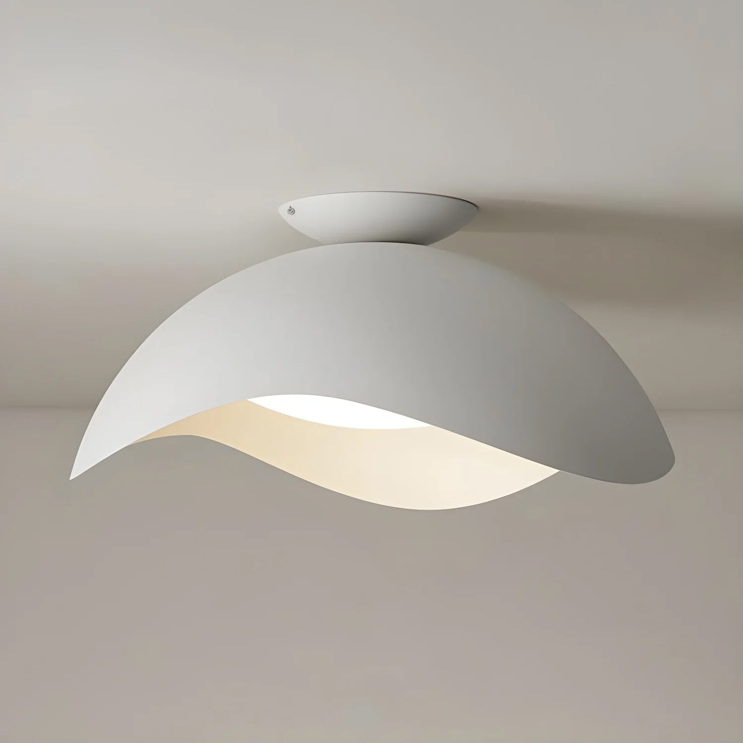 Ambient Sculptural Light Wave Ceiling