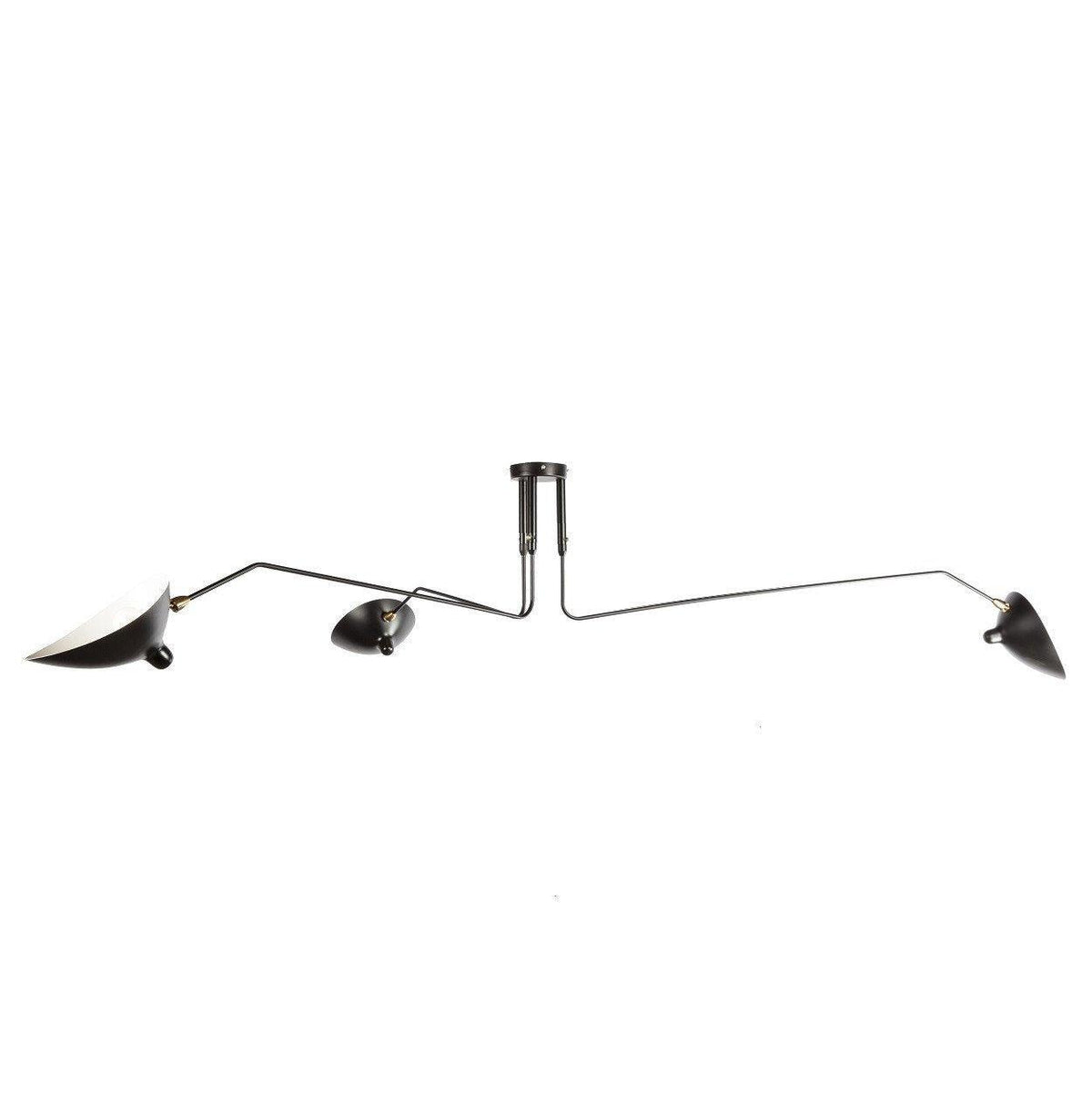 Ceiling Light Three Industrial Arm