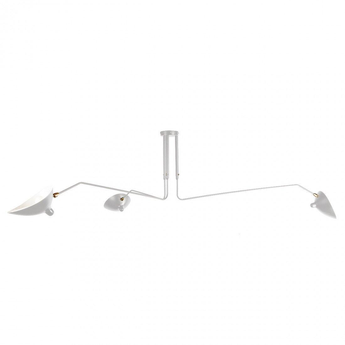 Ceiling Light Three Industrial Arm