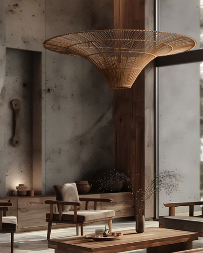 Cozy Ambience Rattan Handwoven Pendant Light