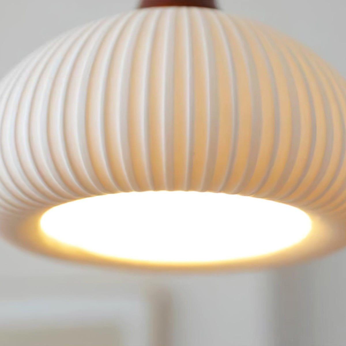 Ceramic Globe Pendant Light With Warm Glow