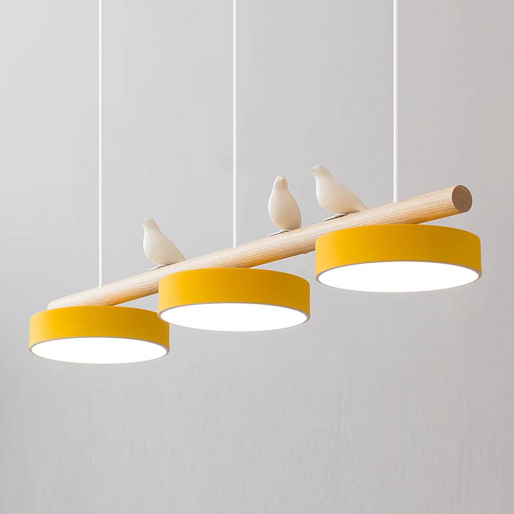 Bird Motif Nature Inspired Pendant Light for Living Rooms