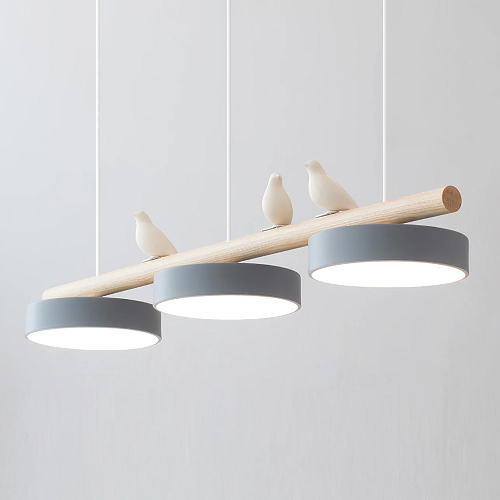 Bird Motif Nature Inspired Pendant Light for Living Rooms