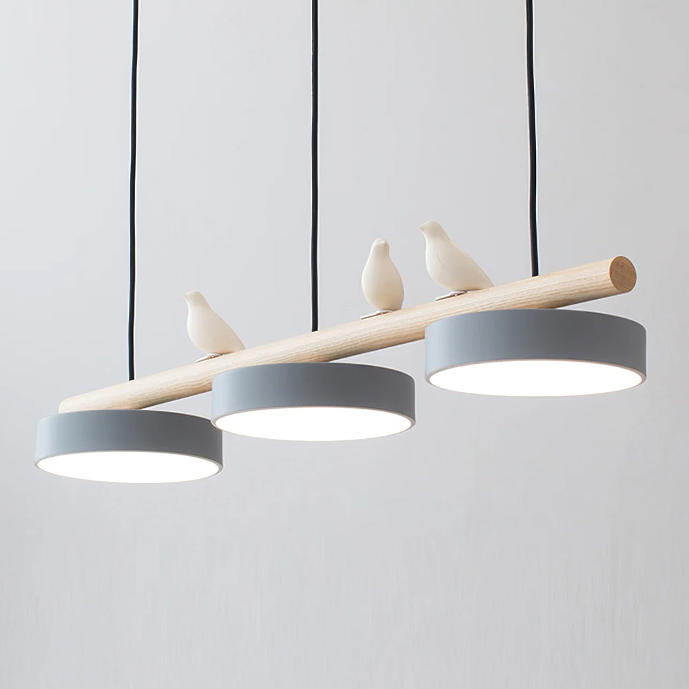 Bird Motif Nature Inspired Pendant Light for Living Rooms