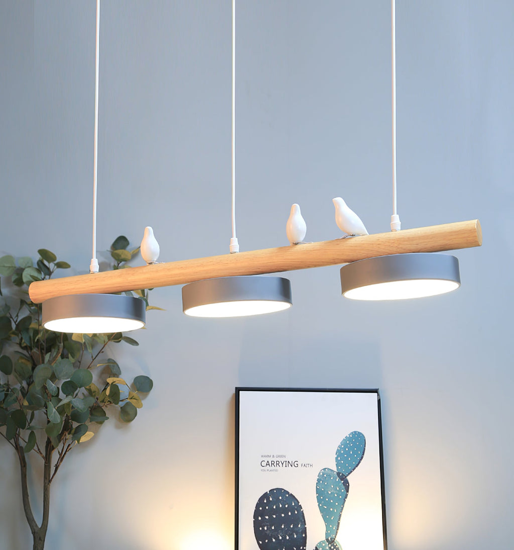 Bird Motif Nature Inspired Pendant Light for Living Rooms