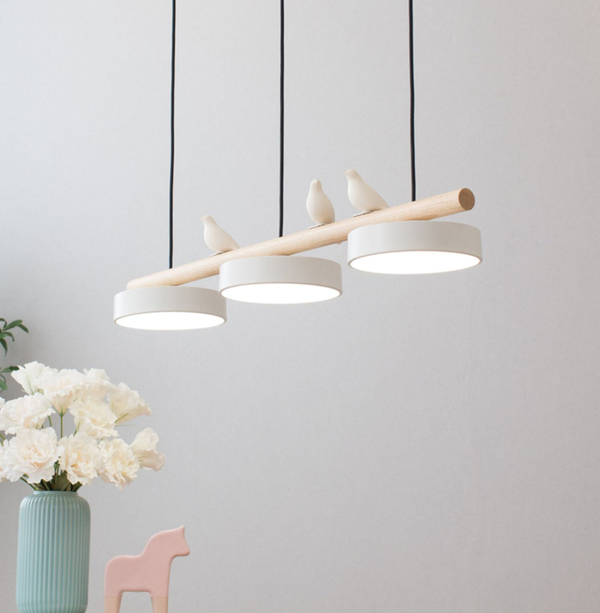 Bird Motif Nature Inspired Pendant Light for Living Rooms