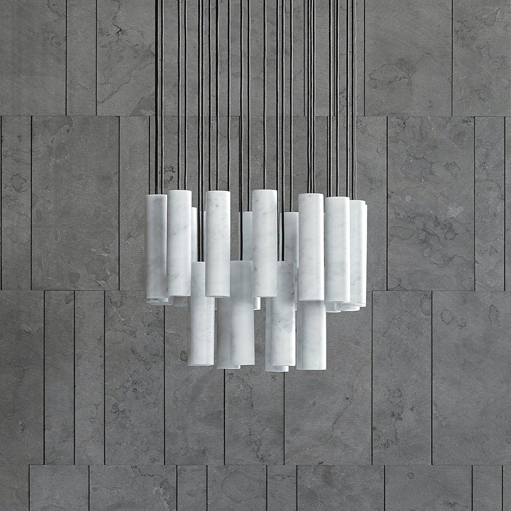 Staircase Lighting Alabaster Cluster Pendant Light