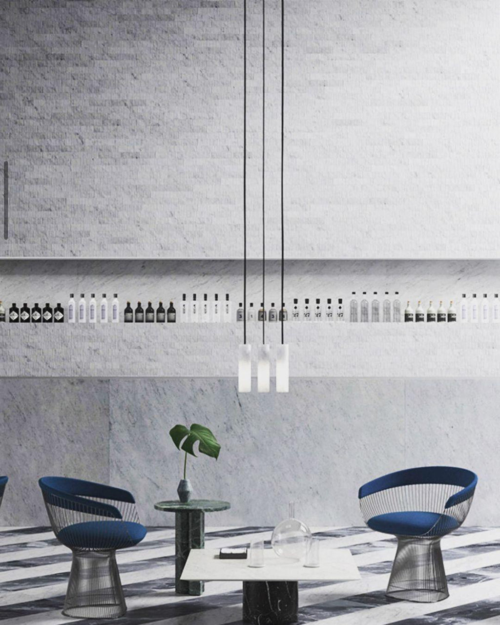 Staircase Lighting Alabaster Cluster Pendant Light