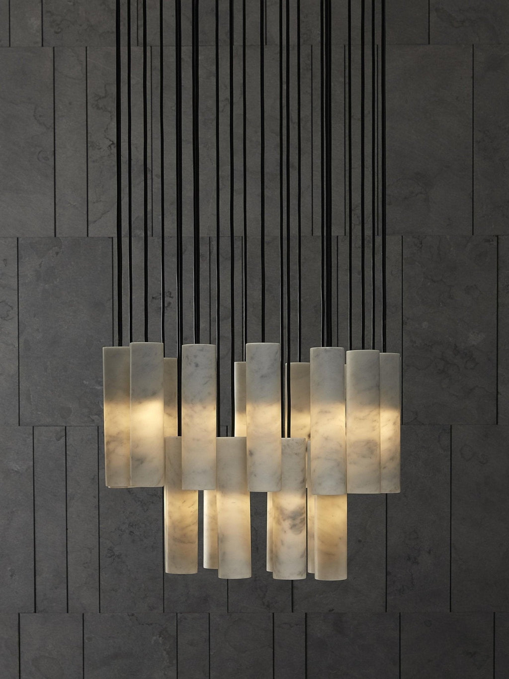 Staircase Lighting Alabaster Cluster Pendant Light