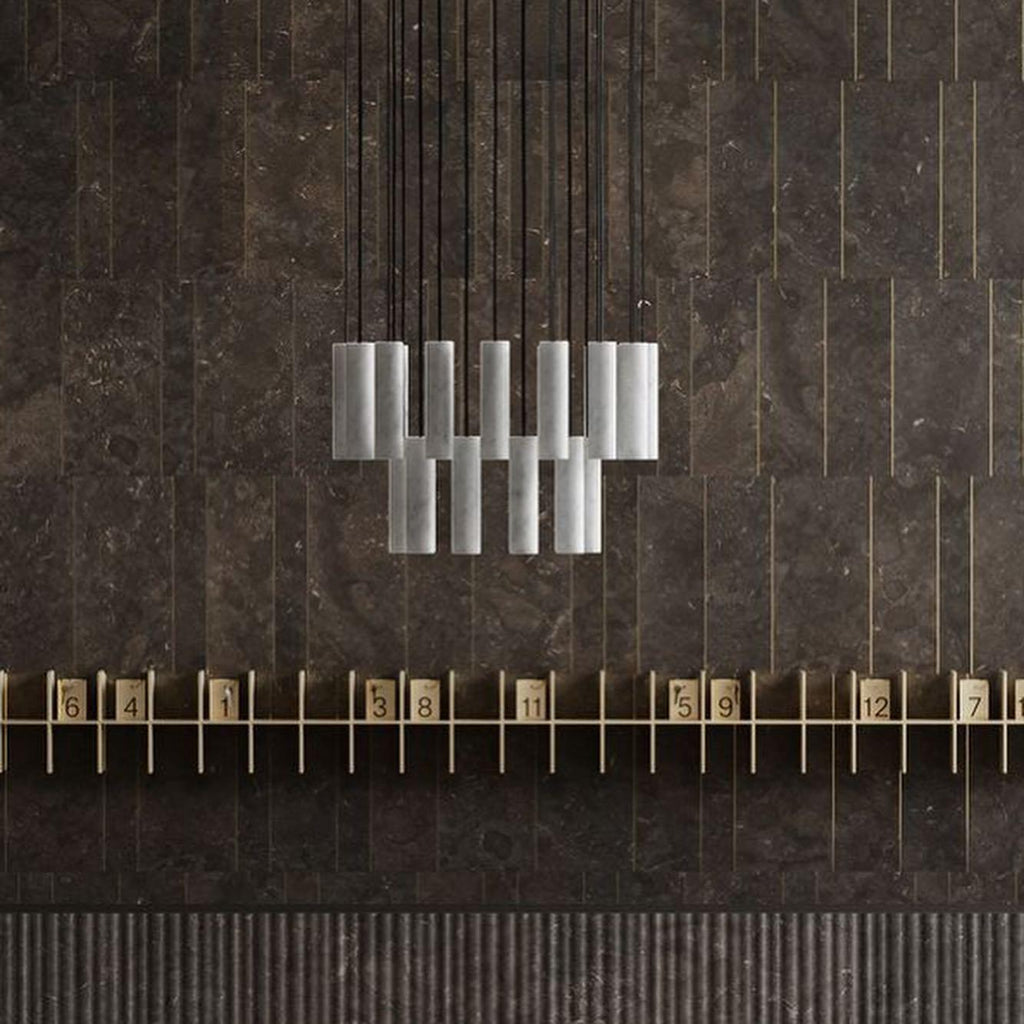 Staircase Lighting Alabaster Cluster Pendant Light