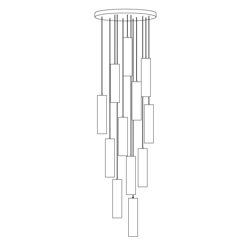 Staircase Lighting Alabaster Cluster Pendant Light