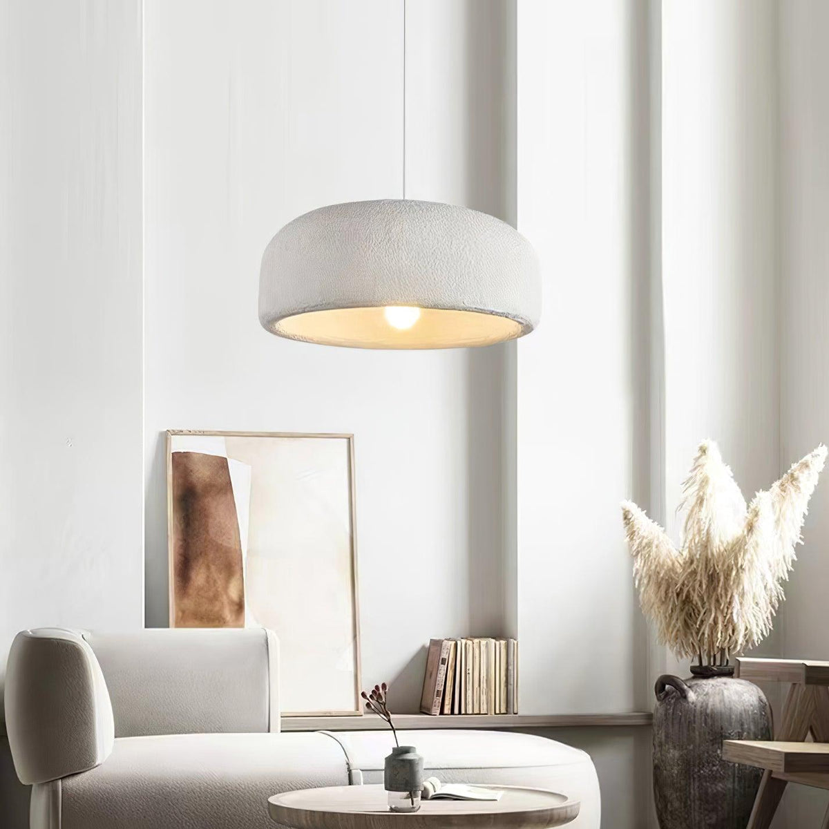 Dome Gray Cloud Pendant Light for Ambient Glow