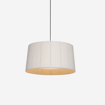 Integrated LED With Pleated Fabric Pendant Light