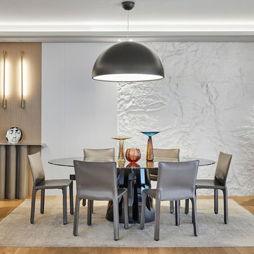Lamp With Embossed Plaster Interior Elegant Pendant