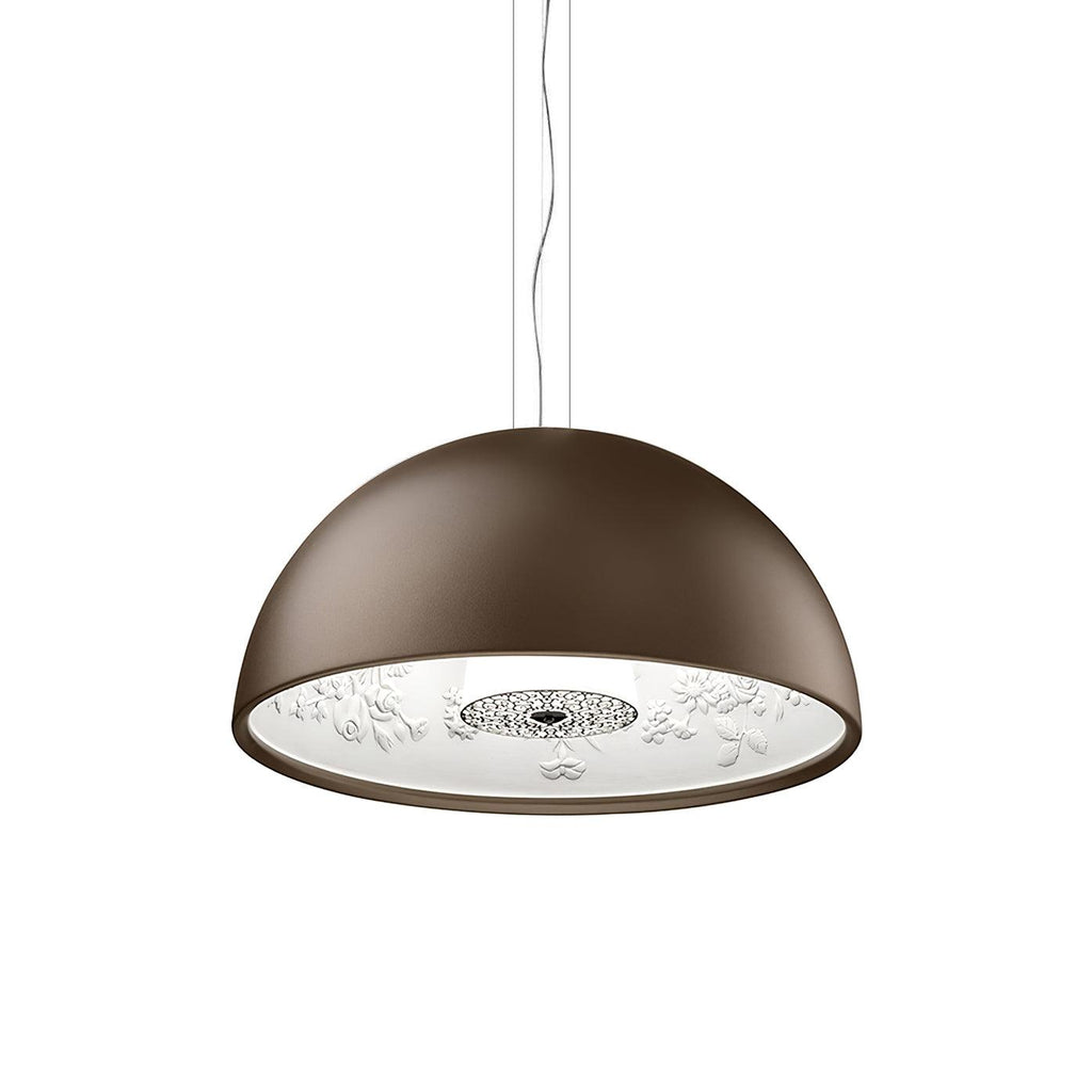 Lamp With Embossed Plaster Interior Elegant Pendant