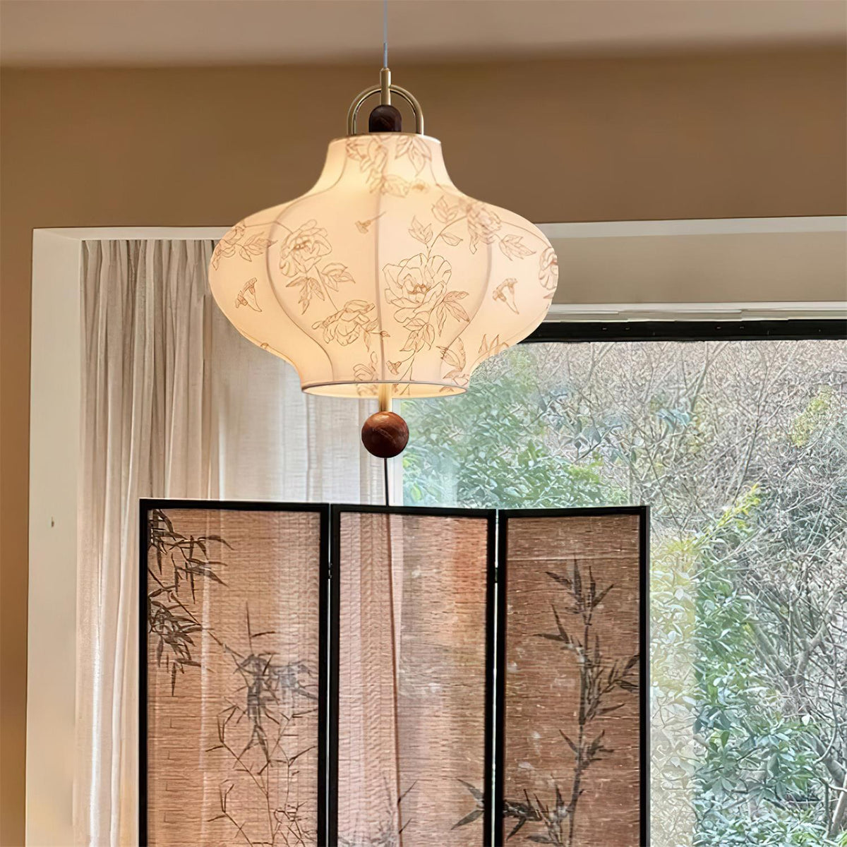 Cozy Ambience Fabric Pendant Light