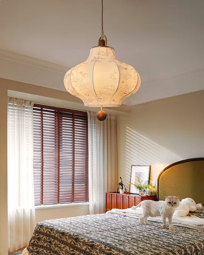 Cozy Ambience Fabric Pendant Light