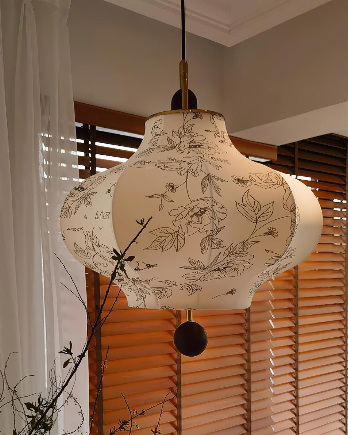 Cozy Ambience Fabric Pendant Light