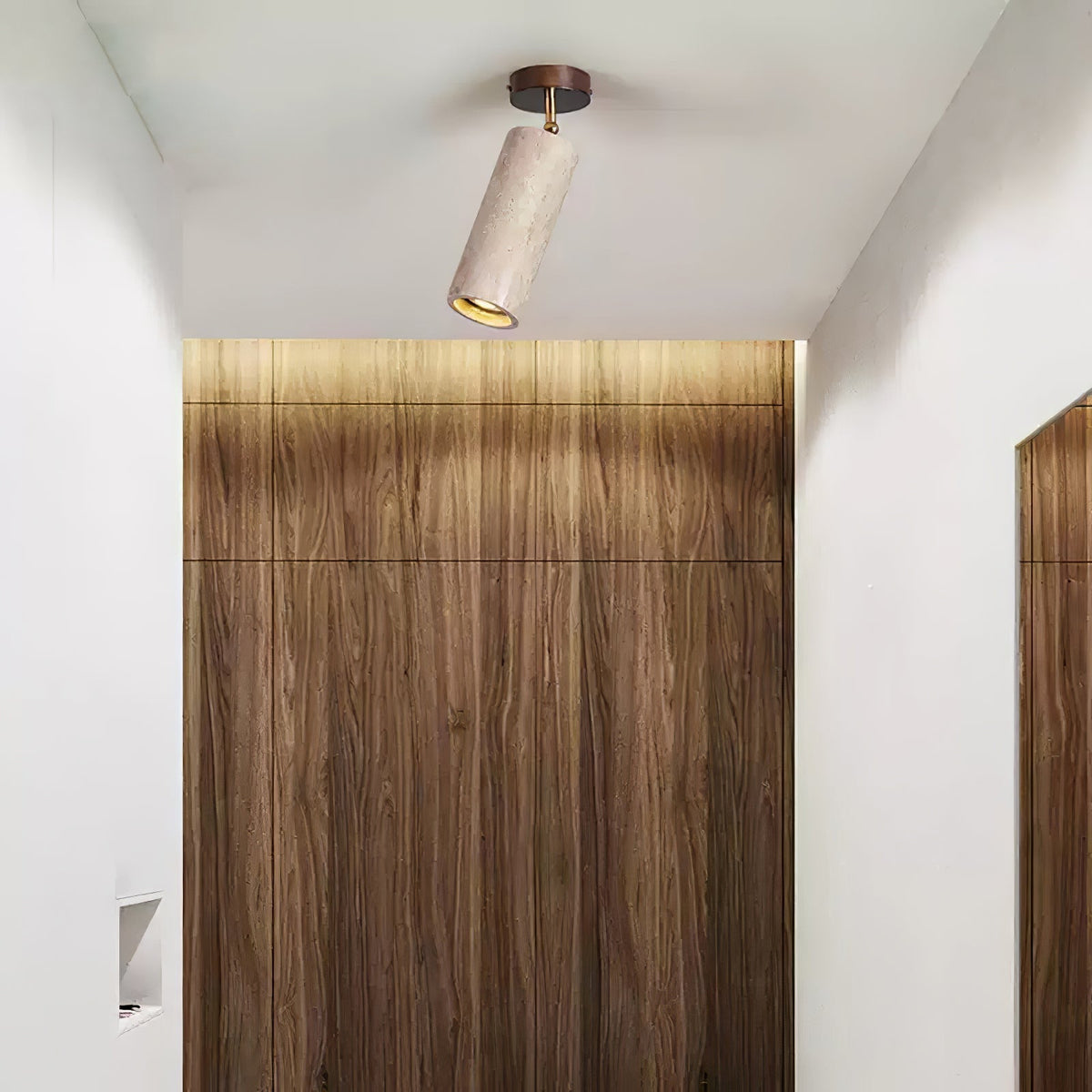 Warm Ambience Yellow Travertine Pendant Light