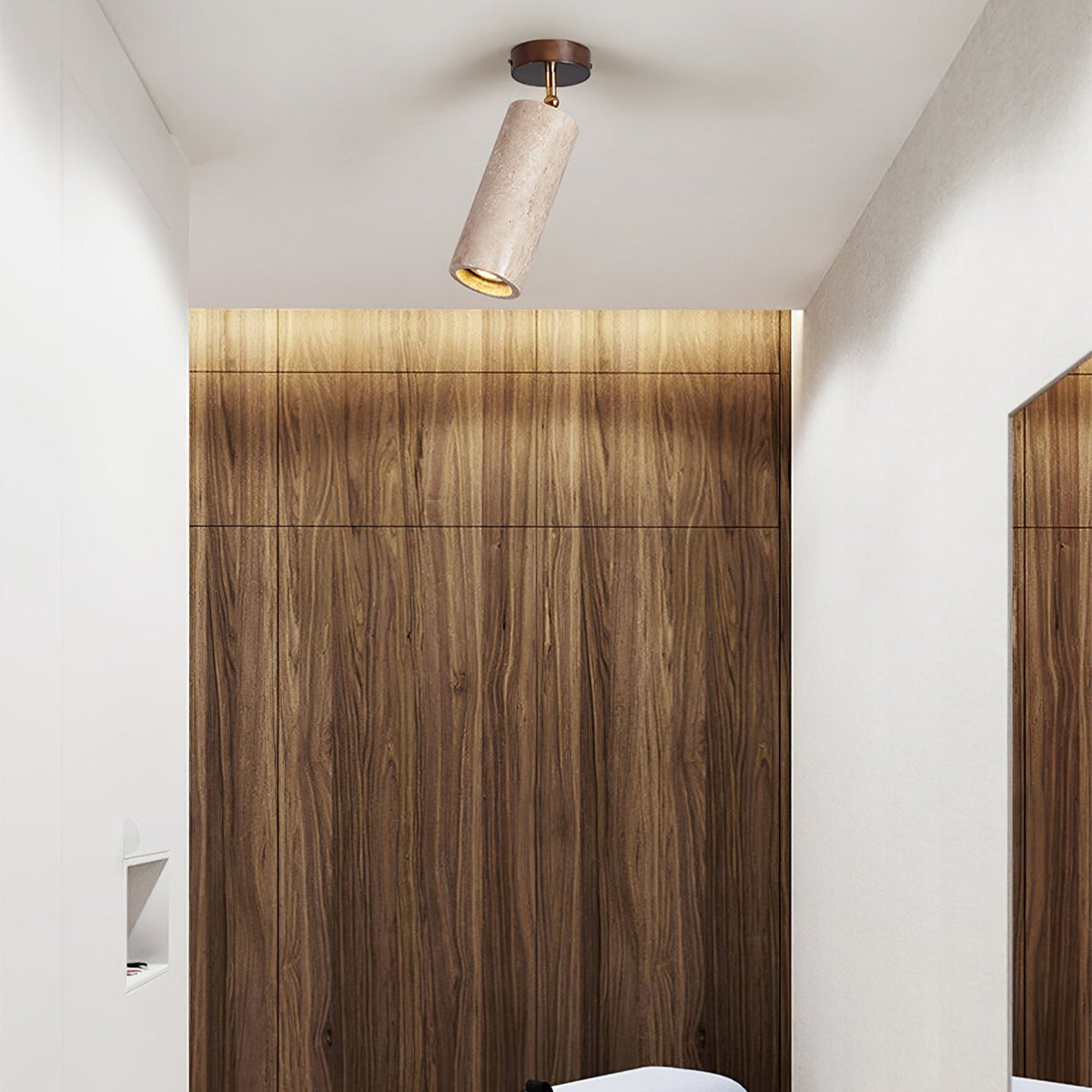 Warm Ambience Yellow Travertine Pendant Light