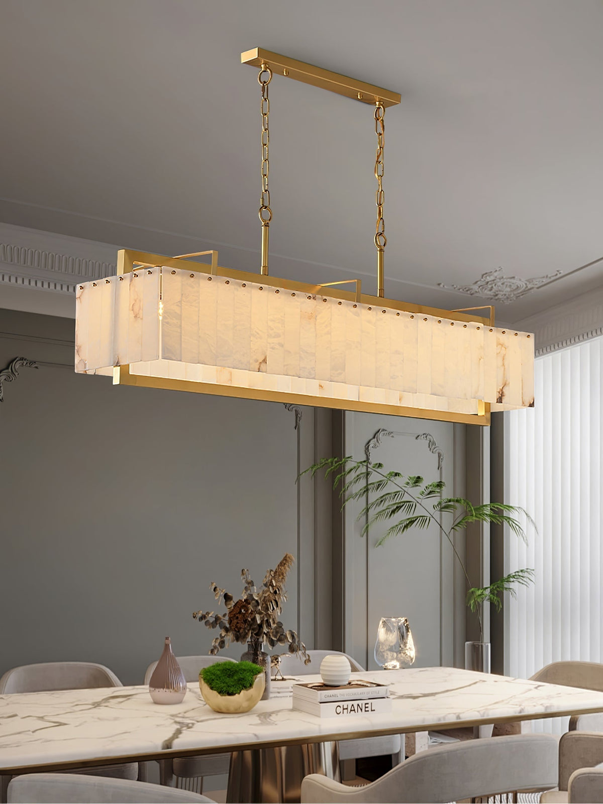 Pendant Ceiling Light For Warm Ambience Alabaster