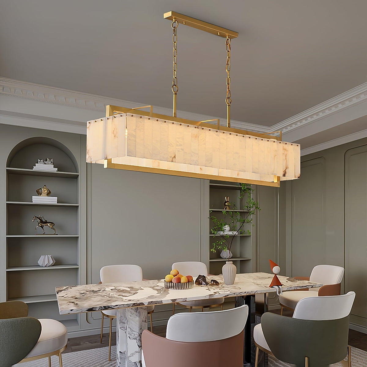 Pendant Ceiling Light For Warm Ambience Alabaster