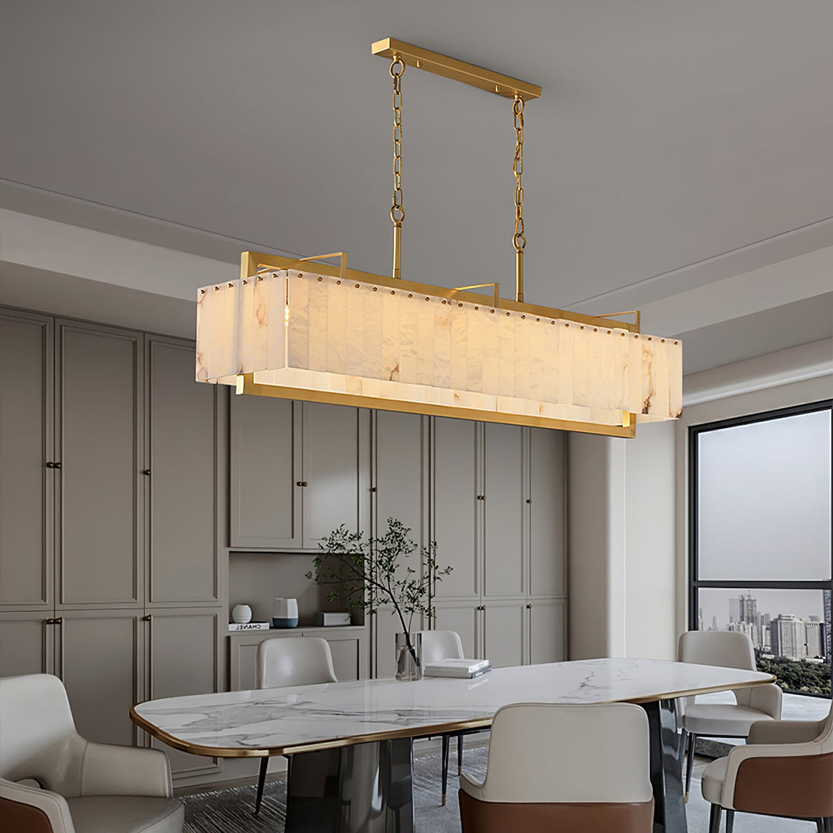 Pendant Ceiling Light For Warm Ambience Alabaster