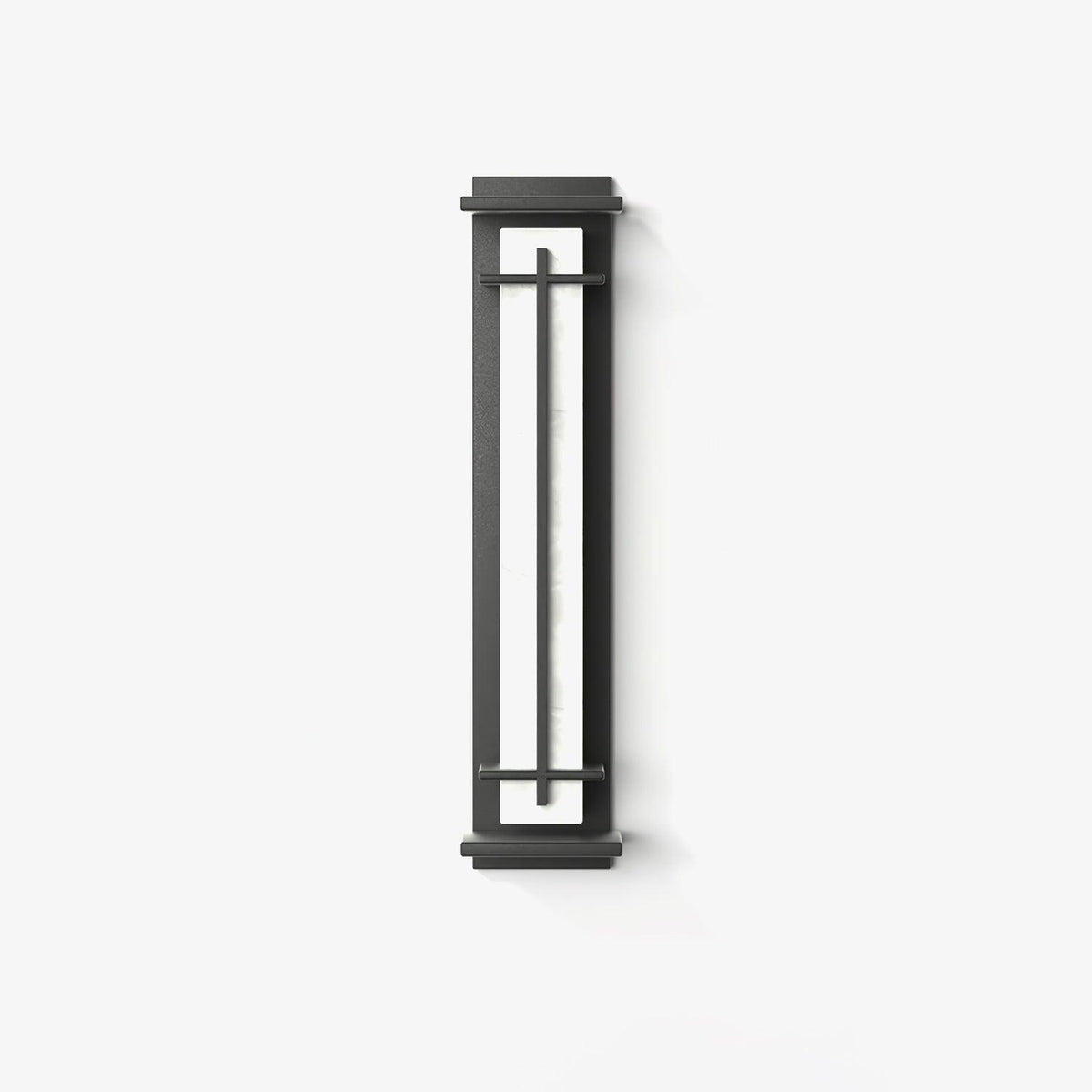 Stainless Steel Outdoor Wall Light With Frosted Diffuser Square