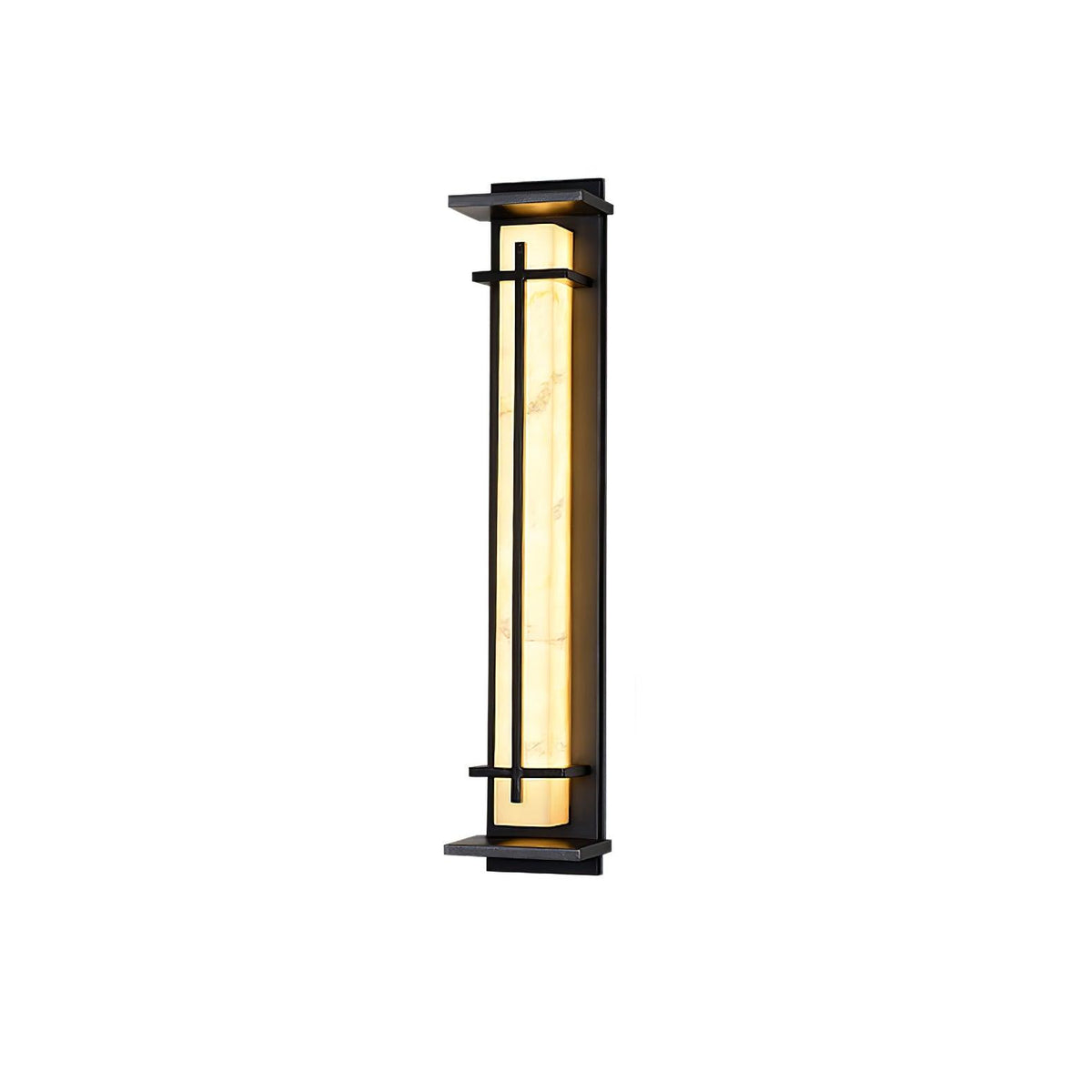 Stainless Steel Outdoor Wall Light With Frosted Diffuser Square