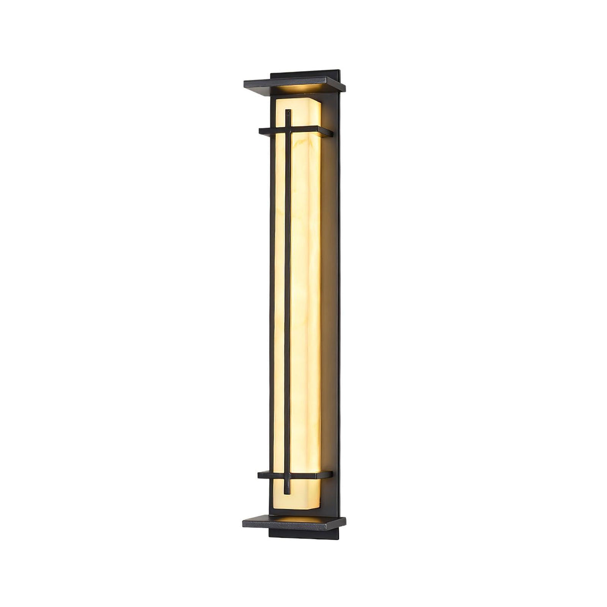 Stainless Steel Outdoor Wall Light With Frosted Diffuser Square