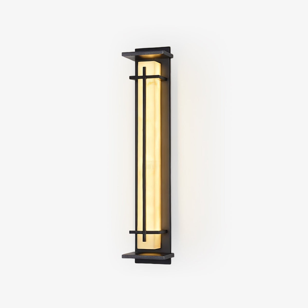 Stainless Steel Outdoor Wall Light With Frosted Diffuser Square