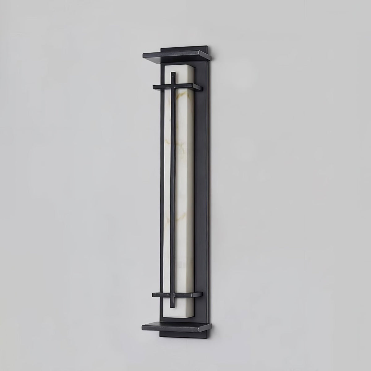 Stainless Steel Outdoor Wall Light With Frosted Diffuser Square