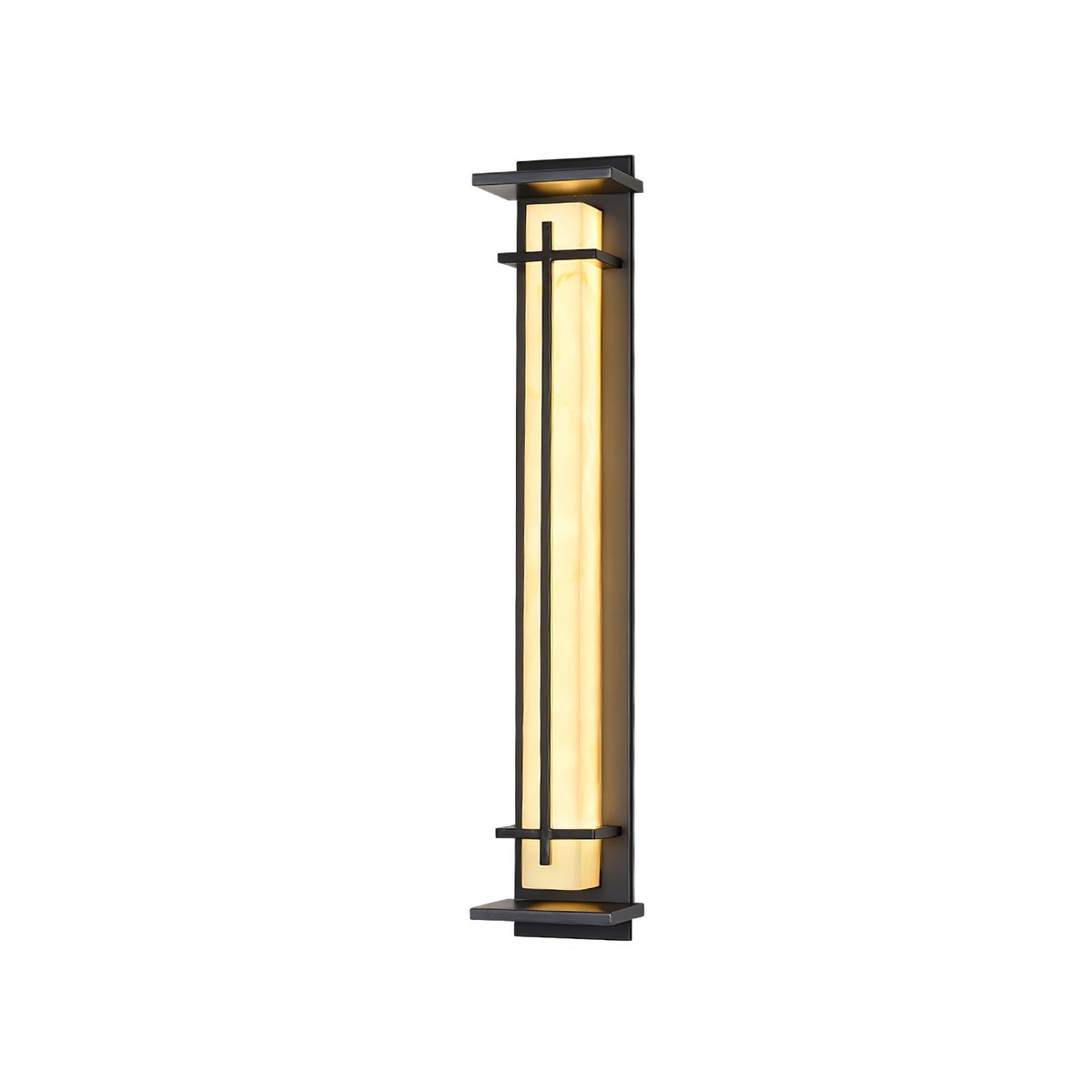 Stainless Steel Outdoor Wall Light With Frosted Diffuser Square