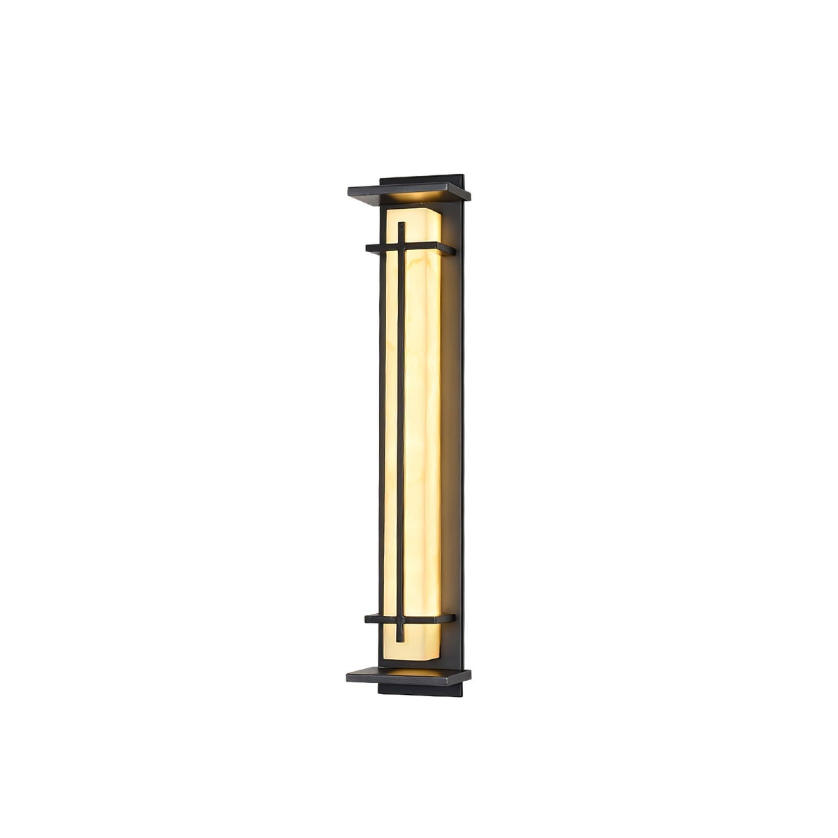 Stainless Steel Outdoor Wall Light With Frosted Diffuser Square