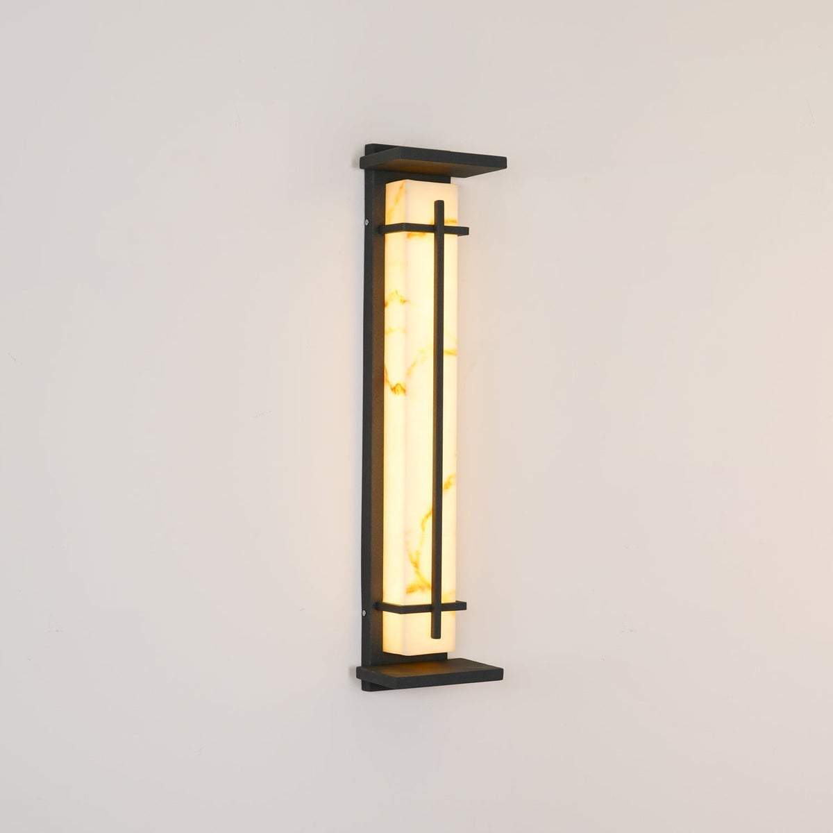 Stainless Steel Outdoor Wall Light With Frosted Diffuser Square