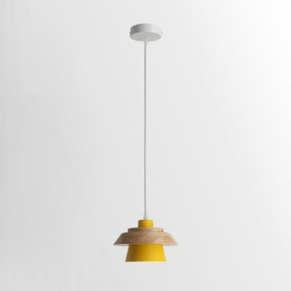 Pendant Light Wood And Metal Ambient Multi Color