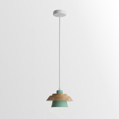 Pendant Light Wood And Metal Ambient Multi Color