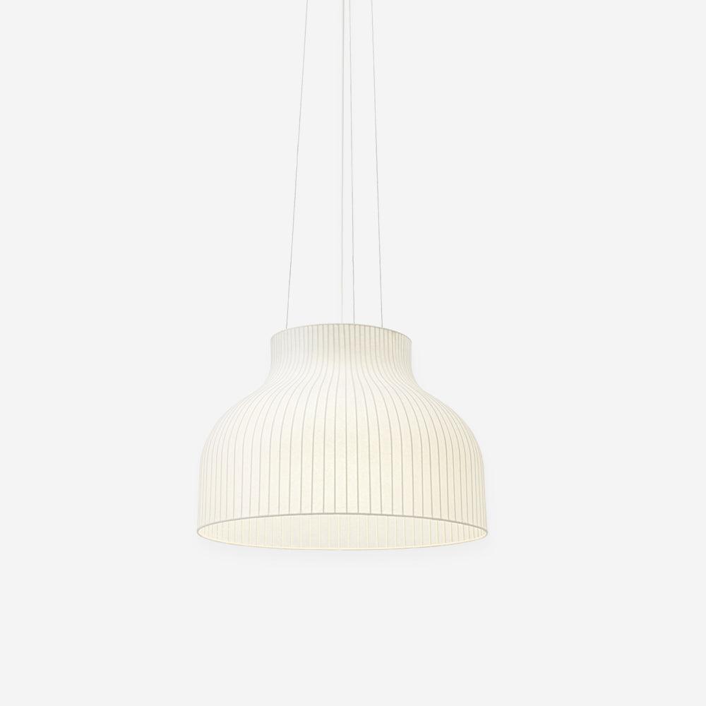 Minimalist Pleated Shade Silk Bell Pendant Light