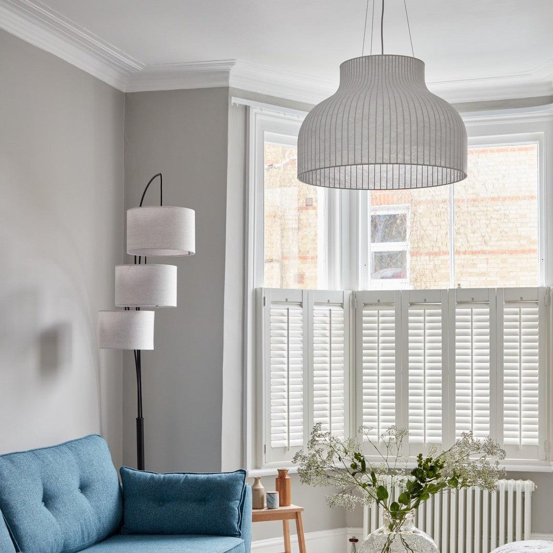 Minimalist Pleated Shade Silk Bell Pendant Light