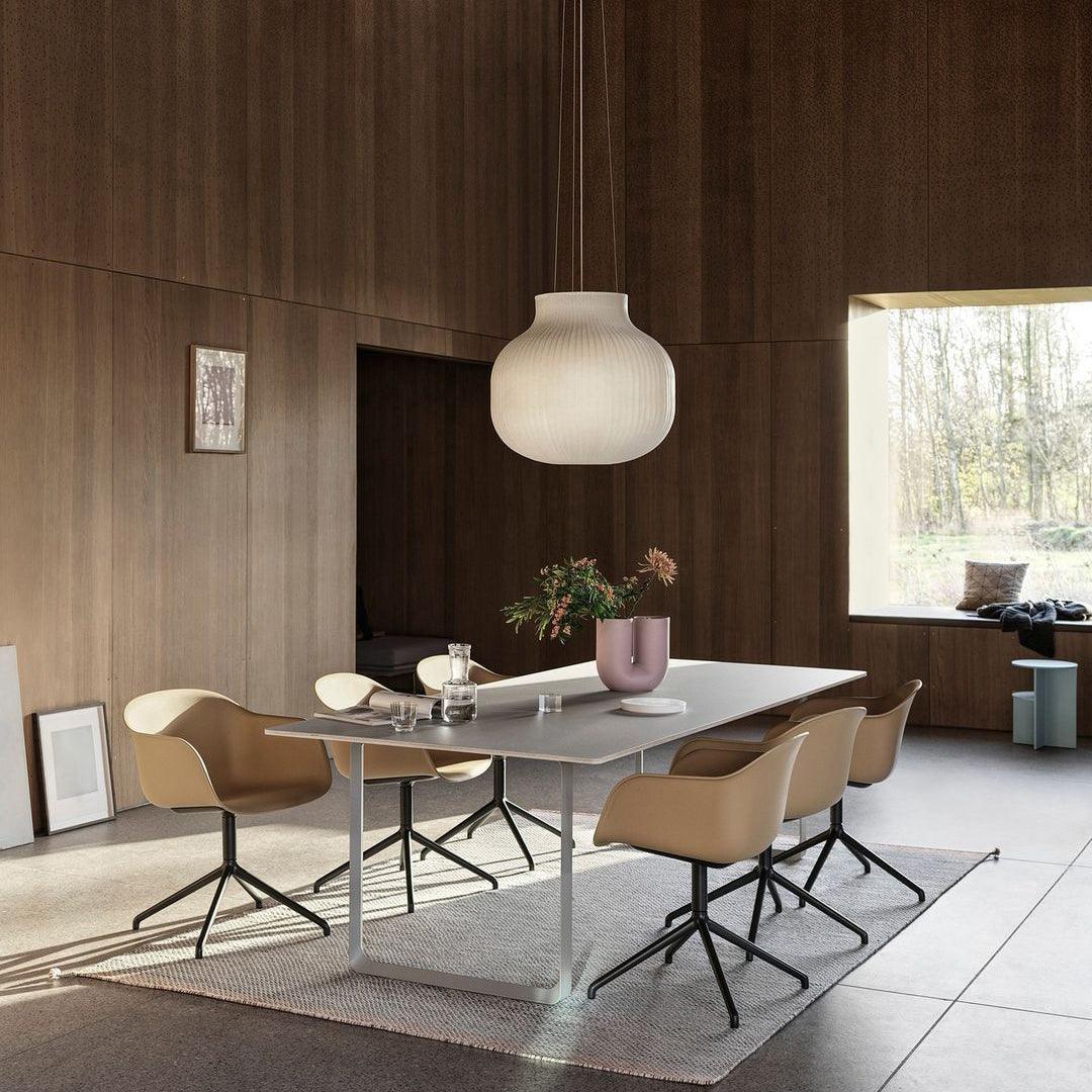 Minimalist Pleated Shade Silk Bell Pendant Light