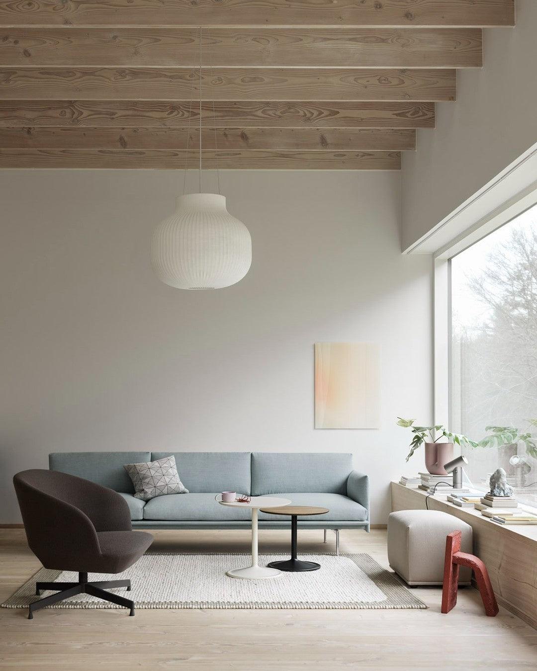 Minimalist Pleated Shade Silk Bell Pendant Light