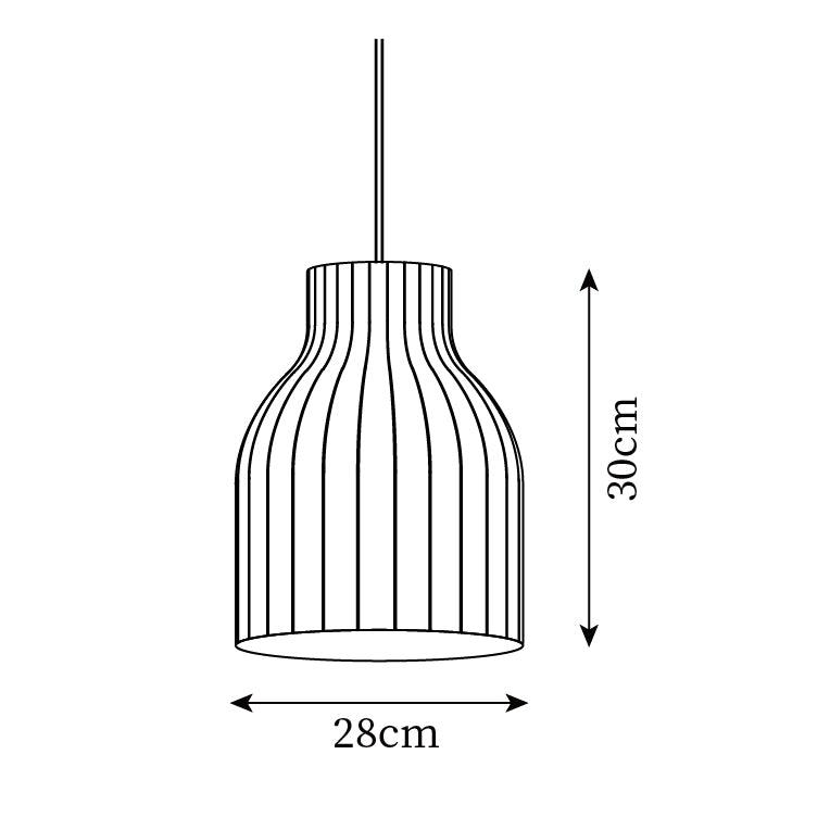 Minimalist Pleated Shade Silk Bell Pendant Light