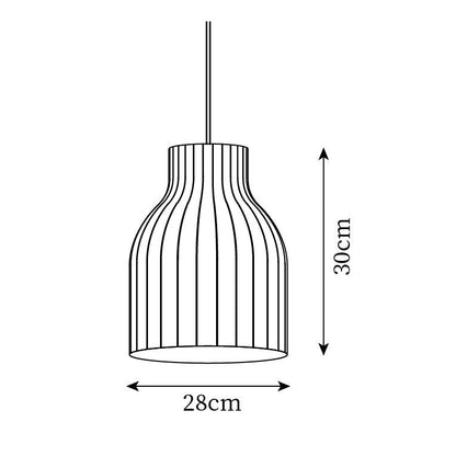 Minimalist Pleated Shade Silk Bell Pendant Light