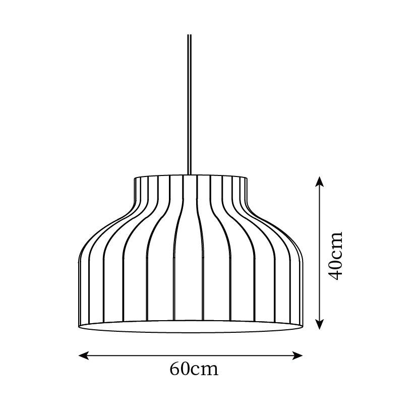 Minimalist Pleated Shade Silk Bell Pendant Light