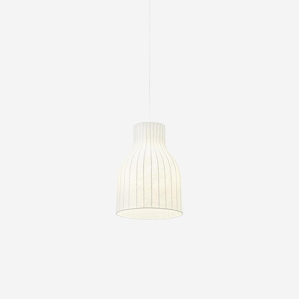 Minimalist Pleated Shade Silk Bell Pendant Light