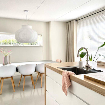 Minimalist Pleated Shade Silk Bell Pendant Light